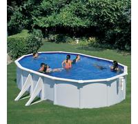 Kit piscine hors-sol acier ovale Bora Bora 6.10 x 3.75 x H.1.20 m