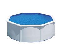 GRE - Piscine ronde acier Ø3,70m x H: 1,22m - Filtration à sable et Robot nettoyeur