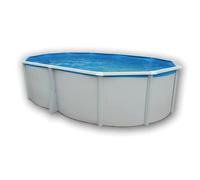 Kit Piscine hors sol acier TOI - Ibiza -550 x 366 x 132 cm - Ovale (Livrée avec un filtre à sable et une échelle de sécurité)