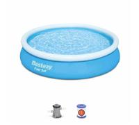 Bestway Swimming Pool Fast Set Round With Filter 366x76 Cm Bleu