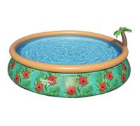 Piscine Bestway autoportée ronde Fast Set Paradise Palms - Ø 457 x H 84 cm (Filtre à cartouche)