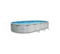 Kit Piscine hors sol ovale TOI - 915x457x132 cm Magnum - Filtre à sable 7,9m3-h et skimmer -Liner bleu - Échelle Haute - Tapis