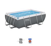 Bestway Steel Pro Max Kit Piscine Hors Sol - 282 cm x 196 cm x 84 cm - Gris