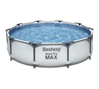 Kit Piscine hors sol tubulaire BESTWAY Steel Pro Max™ - 305 x 76 cm - Ronde (Livrée avec un patch de réparation)
