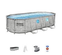 Bestway Piscine hors-sol ovale Steel Pro Max Splashview - 549 x 274 x 122 cm