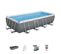 Kit Piscine hors sol tubulaire BESTWAY - Steel Pro Max™ - 549 x 274 x 122 cm - Rectangulaire (Filtre à cartouche, bâche, échelle)