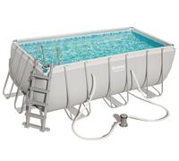 Kit piscine tubulaire Bestway POWER STEEL FRAME POOL rectangulaire 412x201x122cm cartouche