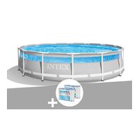 Kit piscine tubulaire Intex Prism Frame Clearview ronde 4,27 x 1,07 m + 6 cartouches de filtration