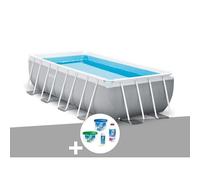 Kit piscine tubulaire Intex Prism Frame rectangulaire 4,88 x 2,44 x 1,07 m + Kit de traitement au chlore