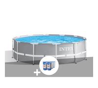Kit piscine tubulaire Intex Prism Frame ronde 3,66 x 1,22 m + 6 cartouches de filtration