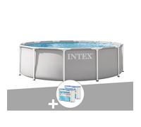Kit piscine tubulaire Intex Prism Frame ronde 3,66 x 1,22 m + 6 cartouches de filtration