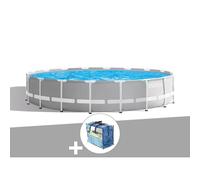 Kit piscine tubulaire Intex Prism Frame ronde 5,49 x 1,22 m + Bâche à bulles