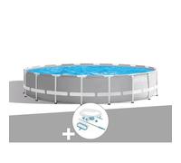 Kit piscine tubulaire Intex Prism Frame ronde 5,49 x 1,22 m + Kit d'entretien
