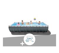 Kit piscine tubulaire Intex Ultra XTR Frame rectangulaire 7,32 x 3,66 x 1,32 m + Kit d'entretien