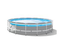 Kit piscine tubulaire Prism Frame Clear Window ronde 4,88 x 1,22 m + Kit d'entretien