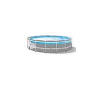 Kit piscine tubulaire Intex Prism Frame ronde 4,57 x 1,07 m + Bâche à bulles + 6 cartouches de filtration