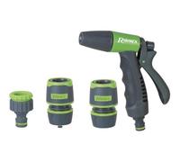 Kit Pistol de Arrosage Bi-Mat. - 2 Raccords 15 mm - Pratique et Durable - D-Work