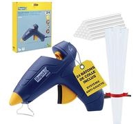 Kit Pistolet à Colle Chaude Rapid EG212 avec 24 bâtons de colle de 12 mm pour l'artisanat, le bricolage et la réparation domestique - Conception Ergonomique et Support Réglable - FSC (5001709)