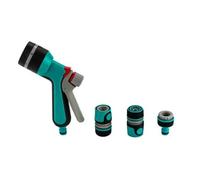 Kit pistolet d'arrosage 7 jets - Suan - En ABS et TPR - Couleur Bleu