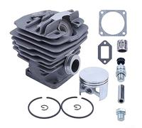 Kit piston cylindre 48 mm pour tronçonneuse Sti-hl 034/034AV/034SUPER/036/MS360 avec cylindre, piston assemblé, joint de silencieux, roulement à aiguilles, pièce de rechange 1125 020 1215/1125 020