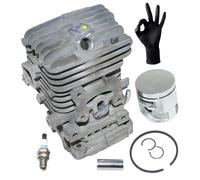 Kit piston et cylindre pour tronçonneuses Stihl MS193T et MS194T - Inclut une bougie et des gants