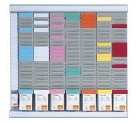 - Kit Planning Hebdomadaire Mural à Fiches T, 7 Colonnes & 24 Fentes, Indice 2, Fiches T Gris 7 colonnes 24 7 colon TABLE D'APPOINT