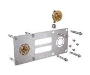 Kit plaque ROBIFIX pour tube PER ou PB - Entraxe 50mm - raccord coudé à glissement - Ø so Doré G