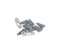 KIT PLOMBAGE JEU DE 2 CACHE VIS ET 8 SUPPORTS PLASTRONS POUR COFFRET PLEXO LEGRAND 001968