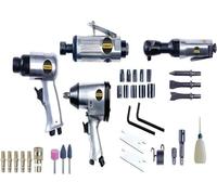 Kit Pneumatique 34 Pieces - STANLEY hocs, Marteau à piquer, Ponceuse pneumatique - Argent