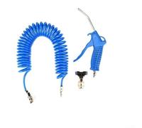 Kit pneumatique de type T à connexion rapide de 6 mm pour siège de camion, entretien du système d'air, facile à installer, bouton poussoir de déverrouillage, noir, bleu azur (bleu)