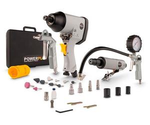 Kit Pneumatique Powerplus 25 Pcs Polyvalence Et Puissance Air Comprimé - Powerplus