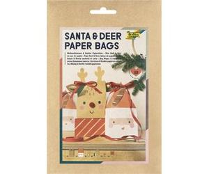 Kit pochettes-cadeaux de Noël 'Santa & Deer'