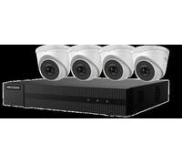 KIT POE 4MP 4 CAMÉRA TURRETS HWI-T40H NVR 8 VOIES HDD 1TO 8 VOIES POE MAX,