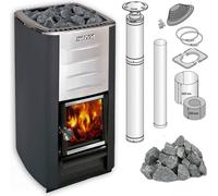 Kit poêle de sauna Harvia M3 avec pierres et système de cheminée