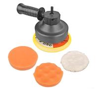 Kit Polissage pour voiture 125mm Éponge Laine pour perceuse Kit | 8 éponges couleurs variées, 1 laine, adaptateur pour m14, plaque 3 pouces, finition pro