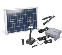 Kit pompe de bassin solaire esotec 25/700 LED avec accumulateur LiFe 12,8V/6Ah 101938