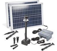 Kit pompe de bassin solaire esotec 50/1400 LED avec accumulateur LiFe 12,8V/7,8Ah 101939