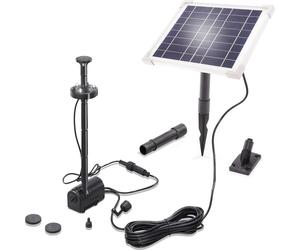 Kit pompe de bassin solaire esotec 6/220 LED avec accumulateur LiFe 6,4V/1,5Ah 101932