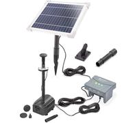 Kit pompe de bassin solaire esotec 6/230 LED avec accumulateur LiFe 6,4V/4Ah 101935