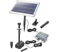 Kit pompe de bassin solaire esotec 8/400 LED avec accumulateur LiFe 6,4V/4Ah 101936