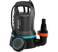 Kit pompe immergée pour eau claire 9000 GARDENA ; option de fonctionnement continu, système de raccord rapide, 300W ; contient pompe immergée pour eau claire 9000 et tuyau plat-38 mm (1 ½")
