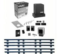Kit portail coulissant FAAC Delta 2 740 500 kg 230 V avec crémaillère de 5 m