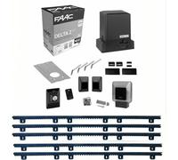 Kit portail coulissant FAAC Delta 2 740 500 kg 230 V avec crémaillère de 5 m