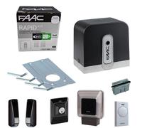 Kit portails coulissants 24V FAAC RAPID KIT SAFE 1059995 automatisme 800 kg CYCL