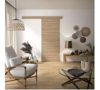 Kit de porte coulissante - OPTIMUM - BARBADE2 - H 204 x 83 x 3,6 cm, MDF, haute qualité, installation facile