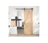 Kit portes coulissantes - SANKEYTEW - Barn Door Loft - rail 274 cm - acier noir - capacité 120 kg