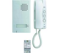 Kit portier audio 2 fils intégral combiné, platine aluminium saillie 22 mm avec 2ème bouton de- AIPHONE - DA1AS