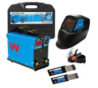 Kit Poste à souder 200A Inverter MMA IGBT + Masque de soudure + 65 Électrodes Rutile : Ø2.5x300 / Ø3.25x300mm AWELCO