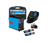 Kit Poste à souder 200A Inverter MMA IGBT + Masque de soudure + 65 Électrodes Rutile : Ø2.5x300 / Ø3.25x300mm AWELCO