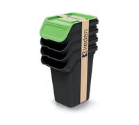 Kit poubelle poubelle système de tri des déchets recyclage plastique 4 x 25L ...